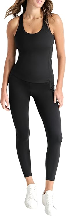 Women's Balance Compression Racerback Tank W/Built in Bra Shirt